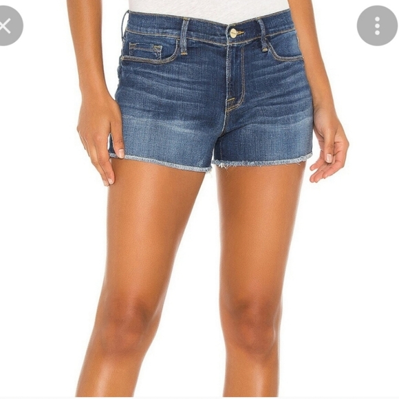 Frame Le Cutoff Denim Jean Shorts Sz 28 Astor - Picture 1 of 12